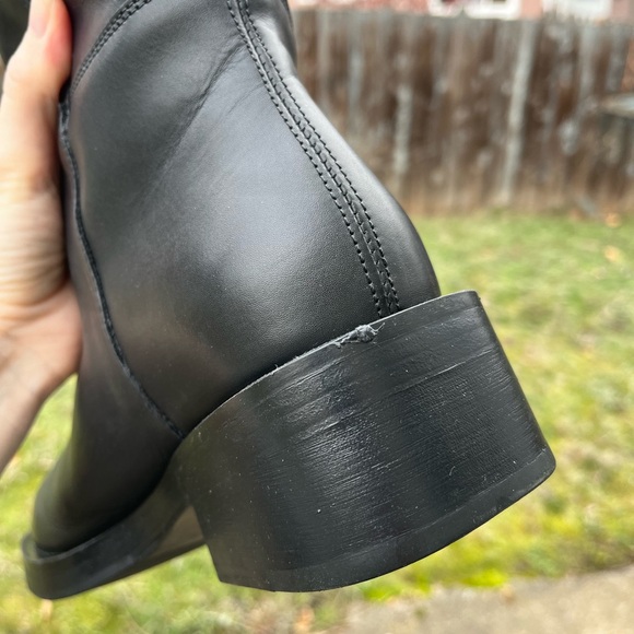 Mango Leather Riding Boot Size 41 - Picture 8 of 9